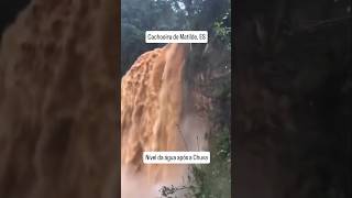 ChuvanoES Cachoeira de Matilde ES com alto nível de água capixaba OrePeloES [upl. by Sybilla535]