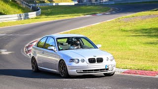 BMW E46 325ti compact Nordschleife Touristenfahrten GHDD 04102024  Lap w 116i tracktool infront [upl. by Piefer439]