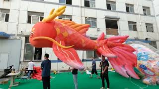 Digital Inflatables Golden Fish Airwoks for AdvertisingInflatable Decoration [upl. by Anica]