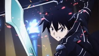 Sword Art Online  Kirito Vs The Gleam Eyes  Unleashes Dual Sword Skills English Dub [upl. by Ikairik]