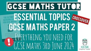 Practice Topics You NEED for The GCSE Maths Exam Paper 2 Monday 3rd June 2024  Foundation [upl. by Sigismund]