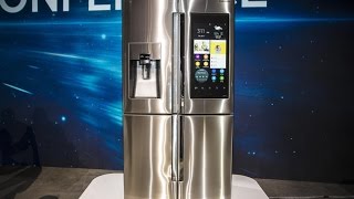 Shop from your fridge Smart appliances evolve to wow at CES 2016 [upl. by Kempe]