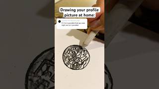 Drawing your profile picture in art class versus at home ✍️ shorts [upl. by Nivalc837]