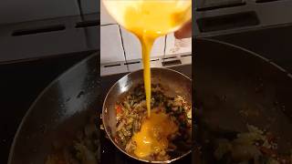 Scrambled egg mixing to fried okra amp other vegetables eggytshorts [upl. by Eeclehc]