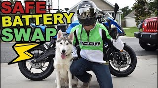 Ninja 300 Battery Removal amp Replacement  THE BEST GUIDE [upl. by Esila865]