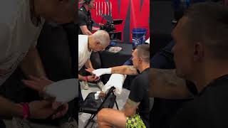 🤜 Oleksandr Usyk Tapes Tools For Tyson Fury Fight 🧰 [upl. by Howard872]