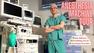 Full tour of the anesthesia machine [upl. by Akienahs]