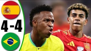 Brazil vs Spain 44 All Goals amp Highlights 2024 [upl. by Inhsor530]