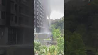 Video of a powerful earthquake collapsing a building in Taiwan [upl. by Kcireddor890]