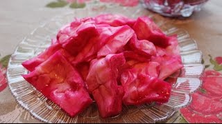 Квашеная Капуста По  Гурийски ПоГрузински со свеклойОчень вкусно и полезно [upl. by Edniya]