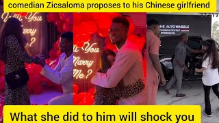 COMEDIAN ZIC SALOMA IS SET TO MARRY HIS CHINESE GIRLFRIEND WHAT SHE DID FOR HIM WILL SHOCK YOU [upl. by Ydissak377]