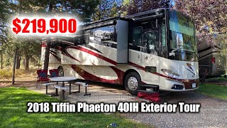 2018 Tiffin Phaeton 40IH Exterior Tour [upl. by Ynes]