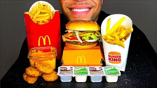 MCDONALD’S QPC CRISPY CHICKEN NUGGETS FRENCH FRIES CHEESE SAUCE BIG BITES ASMR MUKBAN [upl. by Aneleasor]