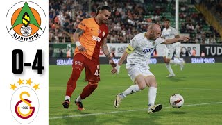 ALANYASPOR  GALATASARAY 04 MAÇ ÖZETİ  SÜPER LİG [upl. by Cherice]