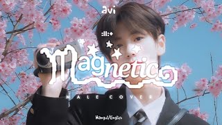 ILLIT Magnetic Lyrics 아일릿 Magnetic 가사  Male cover [upl. by Heymann]