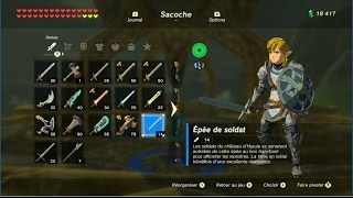 The Legend of Zelda BotW  Emplacement des armes de soldat [upl. by Welcy]