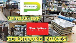 FURNITURE PRICES SOFA SET PRICES  SANYANG FURNITURE   PUREGOLD Valenzuela PHILIPPINES [upl. by Tildi]