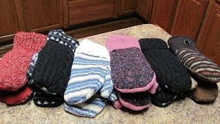 Make mittens from old sweaters  Fast and Easy [upl. by Magna741]