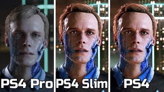 Detroit Become Human  PS4 Pro VS PS4 Slim VS PS4  Graphics Comparison [upl. by Mclaughlin]