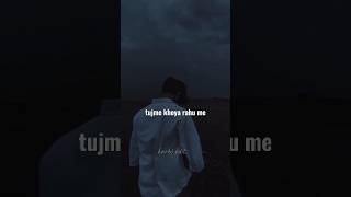 Tujhme khoya rahu me Lyrics videos shorts [upl. by Ajay]