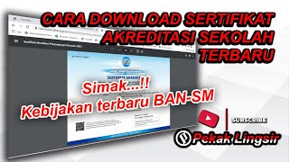 CARA MENDOWNLOAD SERTIFIKAT AKREDITASI SEKOLAH TERBARU PERPANJANGAN AKREDITASI OTOMATIS [upl. by Assilem]