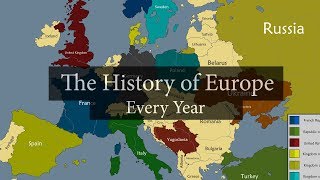 The History of Europe 2600 BC  2020 AD Every year [upl. by Igiul745]