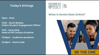 What is HeriotWatt Online [upl. by Katlin]