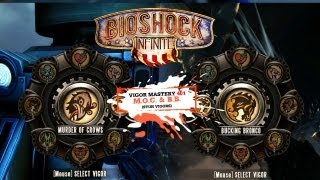 BioShock Infinite Vigor Tips amp Strategy 401 Bucking Bronco amp Murder of Crows Stun Vigors [upl. by Etteiram]