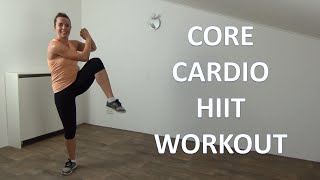 36 Minute Core Cardio HIIT Workout For Belly Fat – No Equipment [upl. by Volnay]