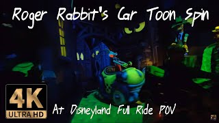 Roger Rabbits Car Toon Spin Full Ride POV at Disneyland Summer 2023 in 4K Ultra disney100 [upl. by Engeddi]