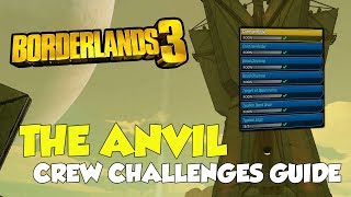 Borderlands 3 The Anvil All Crew Challenges Locations All Logs Claptraps [upl. by Colly]