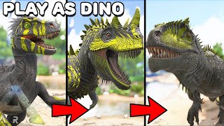 WE EVOLVE INTO THE STRONGEST CREATURE IN ARK   PLAY AS DINO  ARK SURVIVAL EVOLVED [upl. by Netsrik]