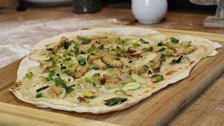 Flammkuchen Rezept vegan  Der Bio Koch 583 [upl. by Ravahs]