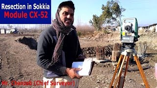 How to Use Resection Method in Sokkia Total StationModule CX52 [upl. by Dina335]