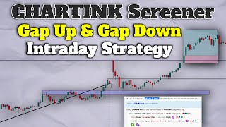 Gap Up and Gap Down Intraday Strategy  How to Use Chartink Screener for Intraday Trading [upl. by Nylear439]