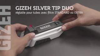 Gizeh silver tip duo  Tubeuse à cigarette pour filtre extra 25mm [upl. by Humpage737]