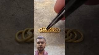 Chain ring making design gold jewelry ring jewellery handmade [upl. by Lauro]