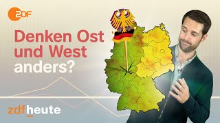 Ossis und Wessis  Warum sie Demokratie verschieden verstehen  Politbarometer2go [upl. by Ajidahk]