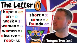 English Pronunciation  The Letter O  10 Ways to Pronounce the Letter O [upl. by Paley]