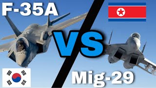 North Korean MIG29 Vs South Korean F35A  Neo Warfare X [upl. by Corsiglia]