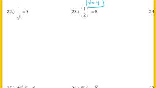 65 Part 2 Solving Exponential Equations [upl. by Gabrila]