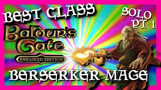 Baldurs Gate SOLO Part 1 Playing the bestmost op class Berserker Mage [upl. by Neelloc820]