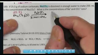 UWEC Keys Chem 105 Ch 4 Dilution and pH [upl. by Baalbeer]