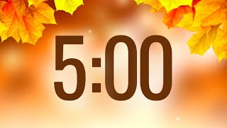 5 Minute Fall Timer with Alarm and Relaxing Music [upl. by Nadda506]