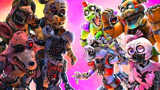 SFM FNaF Reactivated vs Shattered Security Breach [upl. by Assi]