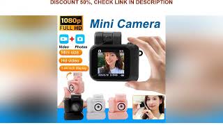 Mini Camera With Screen HD 1080p With Flash Lamp And Battery Dock Portable Retro Ultra Compact Mini [upl. by Piderit]