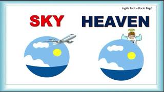 🚀 SKY  HEAVEN 👼 dos formas distintas de decir CIELO  Vocabulario Bàsico de Inglès  Rocìo Bagò [upl. by Horvitz118]