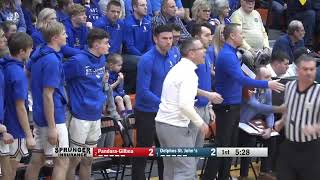 PandoraGilboa vs Delphos St Johns Boys Basketball 382024 [upl. by Auhsej]