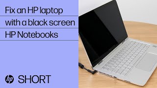 How to fix an HP laptop with a black screen  HP Support [upl. by Dupuis921]