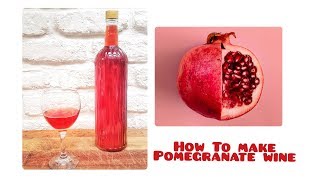 How to Make Pomegranate WineBasic Wine Making Tutorial [upl. by Drawe]